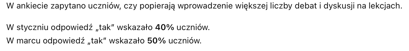Zadanie diagnostyczne Wos Atelier - argument i kontrargument